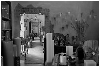 Art gallery, Tlaquepaque. Jalisco, Mexico (black and white)