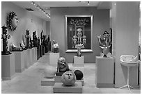 Art gallery featuring works by Bustamante, Tlaquepaque. Jalisco, Mexico ( black and white)