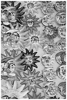 Sun motifs, Tlaquepaque. Jalisco, Mexico ( black and white)