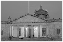 Hospicio Cabanas at night. Guadalajara, Jalisco, Mexico (black and white)