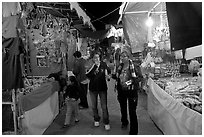 Arts and craft night market, Tlaquepaque. Jalisco, Mexico (black and white)