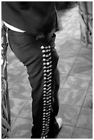 Detail of pants of a mariachi musician , Tlaquepaque. Jalisco, Mexico ( black and white)