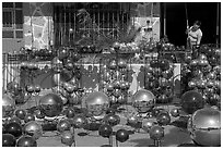 Glass spheres, Tonala. Jalisco, Mexico (black and white)