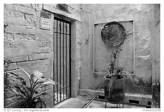 Artistically decorated entrance to a home , Puerto Vallarta, Jalisco. Jalisco, Mexico