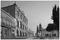 Teatro Calderon at dawn. Zacatecas, Mexico ( black and white)