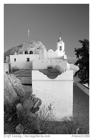 La Capilla de la Virgen del Patrocinio, atop Cerro de la Bufa. Zacatecas, Mexico (black and white)