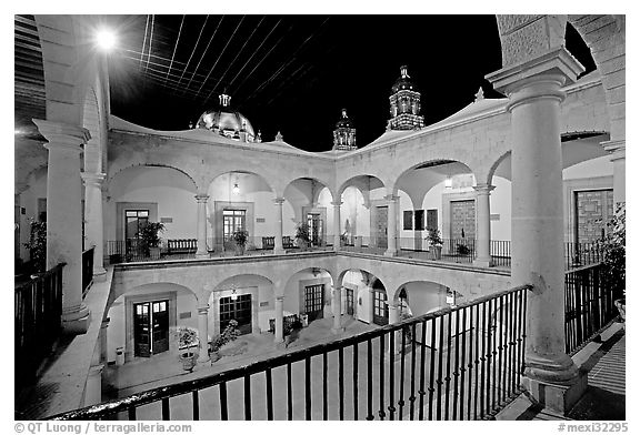 Inside courtyard of the Palacio de Gobernio. Zacatecas, Mexico