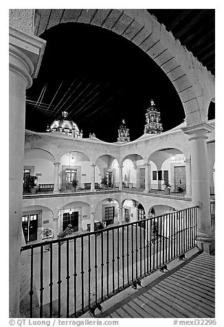 Inside courtyard of the Palacio de Gobernio. Zacatecas, Mexico