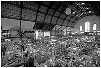 Inside the Mercado Hidalgo. Guanajuato, Mexico ( black and white)