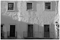 Pink facade. Guanajuato, Mexico ( black and white)