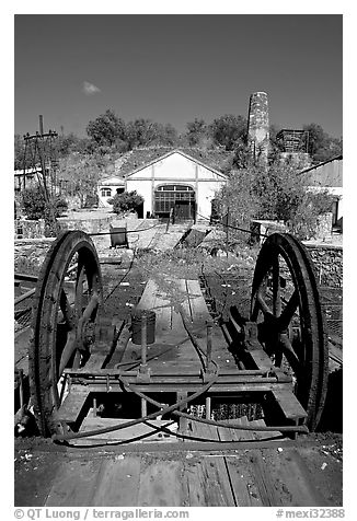 Mining installations. Guanajuato, Mexico (black and white)