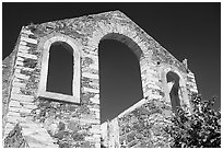 Ruined house near a mine. Guanajuato, Mexico (black and white)