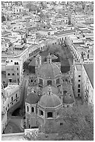 Church of San Diego and Jardin de la Union. Guanajuato, Mexico ( black and white)