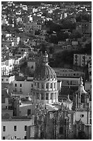 Church of la Compania de Jesus, early morning. Guanajuato, Mexico (black and white)