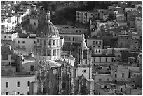 Church of la Compania de Jesus, early morning. Guanajuato, Mexico (black and white)