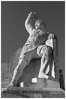 Pipila monument. Guanajuato, Mexico (black and white)