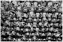 Traditional puppets. Guanajuato, Mexico (black and white)