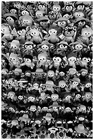 Traditional puppets. Guanajuato, Mexico (black and white)