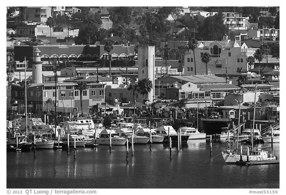 Yachts and waterfront, Ensenada. Baja California, Mexico