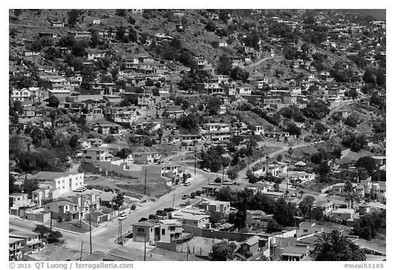 Houses on city outskirts, Ensenada. Baja California, Mexico