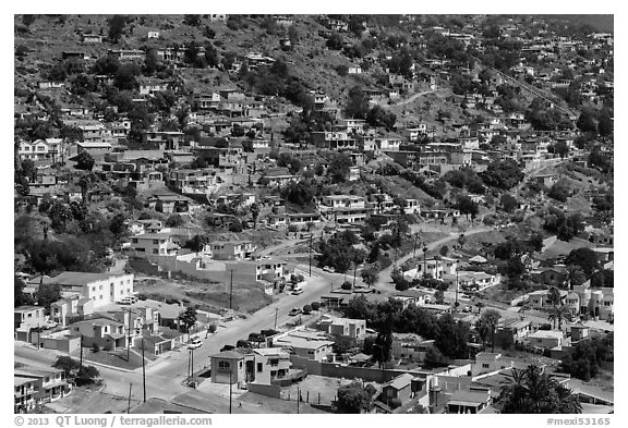 Houses on city outskirts, Ensenada. Baja California, Mexico