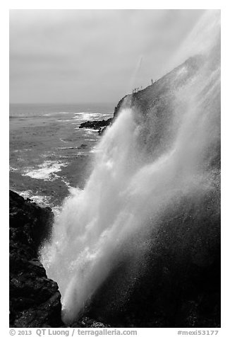 Tidewater blowhole, La Bufadora. Baja California, Mexico