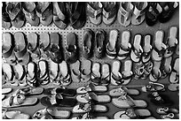 Mexican sandals. Baja California, Mexico (black and white)