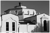 Casino room from outside, Riviera Del Pacifico, Ensenada. Baja California, Mexico ( black and white)