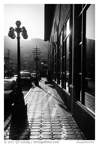 Downtown sidewalk, Ensenada. Baja California, Mexico