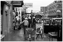 Main shopping street, Ensenada. Baja California, Mexico (black and white)