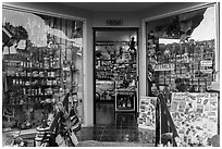 Souvenir shop, Ensenada. Baja California, Mexico (black and white)