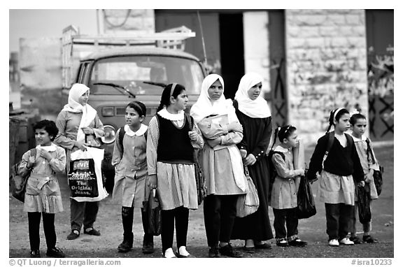 Muslem women and girls, East Jerusalem. Jerusalem, Israel