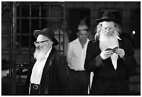 Orthodox Jews. Jerusalem, Israel (black and white)