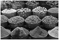 Spices, Deira Souk. United Arab Emirates ( black and white)