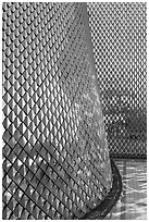 Detail of walls, Pakistan Pavilion. Expo 2020, Dubai, United Arab Emirates ( black and white)