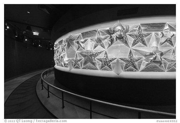 Exhibit 2: American Innovation, USA Pavilion. Expo 2020, Dubai, United Arab Emirates (black and white)