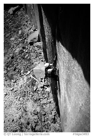 First pitch. El Capitan, Yosemite, California