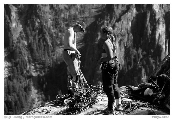 Back on flat ground at least. El Capitan, Yosemite, California