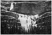 Lower Weeping Wall. Canada (black and white)