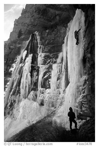 Climbing in  Provo Canyon, Utah. USA