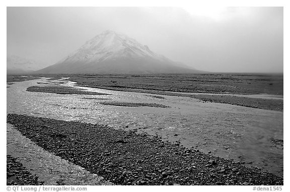 Gravel bars of the Toklat River. Denali National Park, Alaska, USA.