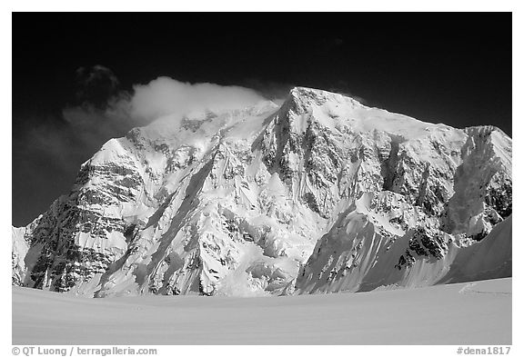 North Face of Mt Hunter. Denali National Park, Alaska, USA.