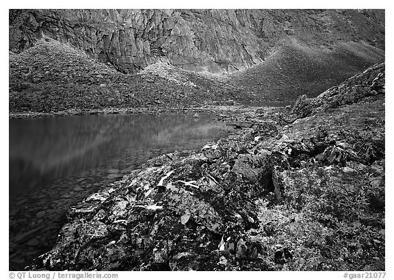 Aquarious Lake II. Gates of the Arctic National Park (black and white)