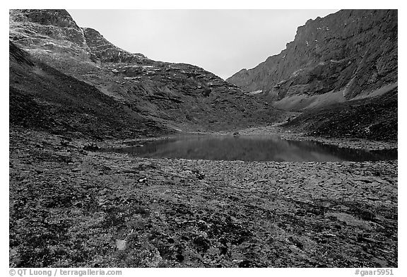 Aquarious Lake III. Gates of the Arctic National Park (black and white)