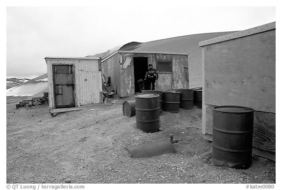 Abandonned geological survey cabin, Valley of Ten Thousand smokes. Katmai National Park, Alaska