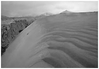 Ash dune formation, Valley of Ten Thousand smokes. Katmai National Park ( black and white)