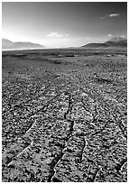 Ash formation, Valley of Ten Thousand smokes. Katmai National Park, Alaska, USA. (black and white)