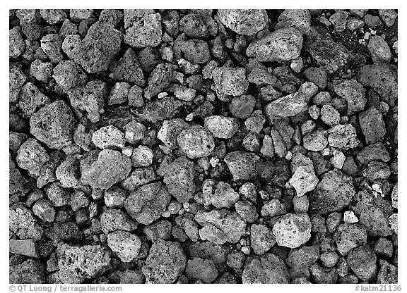 Detail of pumice, Valley of Ten Thousand smokes. Katmai National Park, Alaska, USA.