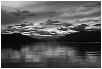 Dawn, Naknek Lake. Katmai National Park ( black and white)
