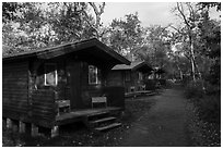 Cottages, Brooks Lodge. Katmai National Park ( black and white)